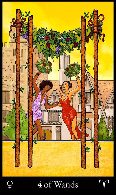 4 of Wands